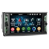 GONFEN 7 Zoll 8-Kern 4GB+64GB Android 14 Autoradio Bluetooth für Toyota Hilux Corolla RAV4 Prado Vios Terios Fortuner Land Cruiser mit Touchscreen Carplay Android Auto DAB+ WiFi 4G GPS Navi RDS FM DSP