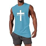 Herren Tank Top - Achselshirts Sleeveless Laufshirt Sport Unterziehshirt Gym Tanktop mit Print Muskelshirts Stilvolle Unterhemden Herren Große Größen Top ärmelloses Oberteil