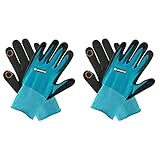 Gardena Pflanz- und Bodenhandschuh 8/M: Handschuhe für Garten- und Bodenarbeiten Feuchtigkeitsschutz dank Nitril-Oberfläche & Pflanz- und Bodenhandschuh 10/XL: Handschuhe