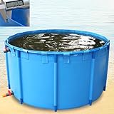Tragbarer, faltbarer Fischteich aus Segeltuch, verschleißfester temporärer Wassertank für Innen- und Außenbereich, Aquakultur, einfache Einrichtung, faltbares Design