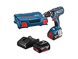 Bosch Professional 18V System Akku-Schlagbohrschrauber GSB 18V-28 (inkl. 2x GBA 18V 3.0Ah Akku, Ladegerät GAL 18V-20, in L-Case), Blue