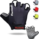 MACCIAVELLI Fahrradhandschuhe Herren Damen - Halbfinger MTB Fahrrad Handschuhe - Sommer Radsporthandschuhe für Mountainbike, Rennrad & Downhill