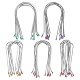 SEWACC 40 Stück Lockenwickler Clips U förmig aus Hitzebeständigem Material Kompatibel mit Elektrischen Lockenstäben 1,9–4,5cm für Schnelles Haarstyling zu Hause und Unterwegs