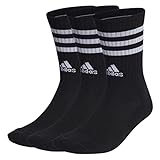 Adidas 3-Stripes Cushioned Sportswear Crew Socken (3-pack) - 43-45