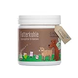 Futterkohle - Ergänzungsfutter für Hund, Katze und andere Haustiere - natürlich für mehr Wohlbefinden 250 g