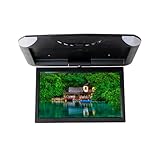 10,1 Zoll Auto TFT LCD LED Dachmontage Flip Down Deckendisplay 2 AV-Eingänge Unterstützung Rückfahrkamera,Black