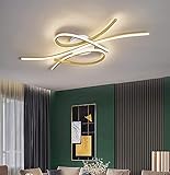 Wohnzimmer LED -Deckenleuchten dimmbare Wohnzimmer Deckenlampe mit Fernbedienung Schlafzimmer Lampe Moderne kreative Metall -Acryl -Design Deckenleuchte Kronleuchter Beleuchtung