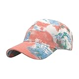 Tie Dye Baseball Cap Herren- und Trend Duck Cap Frühling und Sommer Outdoor Casual Sun Shade Hat Cap Max (White, One Size)