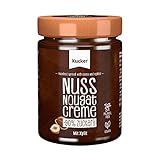 Xucker Nuss-Nougat Creme mit Xylit - Süße Haselnuss-Creme mit Xylitol Zucker-Ersatz ohne Palmöl I Vegan & zuckerarmer Brotaufstrich mit 33% Haselnüssen (300g)