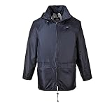 Portwest S440 Herren Leichte Wasserdichte Klassische Regenjacke Marineblau, 5XL