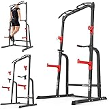 Hop-Sport Power Cage HS-1014K – multifunktionaler Kraftturm mit Squat Rack, Kniebeugenständer, Dip-Station und Klimmzugstange