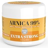 Arnica 35 - Arnica 99%, Körpercreme-Gel Mit Menthol, Eukalyptus Und Aloe Vera, Geeignet Zur Massage Von Haut, Muskeln Und Gelenken, Made in Italy, 500 ml