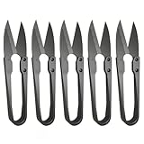 iCovalescent 5 StückeTrimmschere, Gartenschere, Beschichtete Premium Ernteschere Edelstahl, Trimmschere Bonsaiwerkzeug Bonsai Schere Schneiden Tuch Werkzeug zum Nähen Gardering