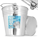 Eimer 15L Metalleimer Wassereimer Zinkeimer Blecheimer...