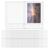 Transparente Binder-Schutzfolien – M5 5-Ringbucheinlagen | Kartenhüllen für Projektmanager, Büro, Aufkleber, Pädagogen, Schreibwarenliebhaber, Tickets, Quittungen, Fotos