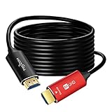 Twozoh 8K Glasfaser-HDMI-Kabel, 4,5 m, HDMI 2.1 Glasfaserkabel, High-Speed-Unterstützung, 48 Gbit/s, 8K @ 60 Hz, 4 K bei 120 Hz