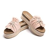 Hitmars Plateau Pantoletten Damen Sandalen Espadrilles...