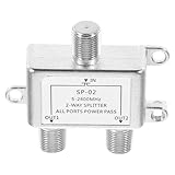 ROMISBABA Koaxialkabel Splitter Fach Verteiler für Kabel Tv und Catv Kompatibel mit Geeignet für Verstärkte Antennen und Hochgeschwindigkeitsnetze Praktische Signalaufteilung für Fernseher
