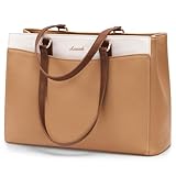 LOVEVOOK Laptoptasche Handtasche Damen 15,6 Zoll, Leicht Aktentasche Arbeitstasche Groß, Elegant Laptop Bag Business Shopper Tasche Lehrertasche Schultertasche Women für Uni Schule Büro