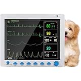 Tragbarer Multiparameter-Maschinen-Tiermonitor mit LCD-Bildschirm für Hund, Katze, Haustiere – Tierarzt-Patientenmonitor mit Sets von Blutdruckdatenspeicherung