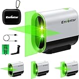 Kreuzlinienlaser Grün 50m, Selbstnivellierend Laser Wasserwaage, Linienlaser ENVENTOR Y011G mit Dualem Lasermodul, Umschaltbar Horizontal/Vertikal, Pulsfunktion, Magnethalterung 360°, USB-Aufladung