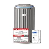 Philips PureProtect 3200 Serie: Intelligenter Luftreiniger, HEPA- und Aktivkohlefilter, CADR 500 m³/h für 130 m², besonders leise und energieeffizient, erfasst 99,97% Allergene (AC3210/12)