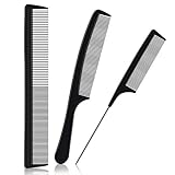 URAQT Kit Haarkamm, 3pcs Professioneller Friseur Kamm,...