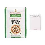 Frießinger Mühle 1kg Spezialmehl für Dinkelpizza | ein Set mit Pizzamehle Notizblock