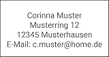 Adressaufkleber 40 Stück 48x25mm mit Ihrem Wunschtext. Sie entscheiden was auf dem Etikett stehen soll.