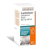 Lactulose-ratiopharm® Sirup: Hilft schonend und gut verträglich bei Verstopfung, 1000 ml Sirup
