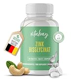 Vitabay Zink Bisglycinat Hochdosiert 25mg - 240 VEGANE Tabletten - Zink Tabletten Hochdosiert 25mg pro Tagesdosis Zinc Bisglycinate Supplement - Zinktabletten Zink Kapseln hochdosiert Zinkbisglycinat