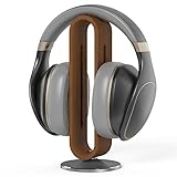 BRIMFORD Kopfhörerständer aus Holz für Schreibtisch,U-förmiges Bogendesign Aluminiumlegierung Gaming-Headset-Station, Universal Kompatibel für Sennheiser/Bose/Beats/Razer/AKG/Airpod Max/Sony PS5 usw