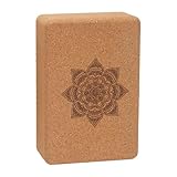 Pilates-Block, Übungsblock mit Blumenmuster, professionelle Workout-Blöcke, Naturkork-Yoga-Steine, Yoga-Ausrüstung für Zuhause oder Studio