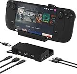 SABRENT Docking Station für Steam Deck, 6-in-1 Steam Deck Dock mit HDMI 4K@60Hz, USB-C 95W PD 3.0 Schnellladung, Triple USB hub 3.0, 1 USB C Anschluss Entwickelt für Valve Steam Deck (DS-SD6P)