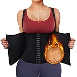 Bingrong Sauna Weste Damen Sauna Shirt Abnehmen Neopren BauchweggüRtel Korsett Damen Bauchweg Unterbrust Taillenformer Shapewear Fitness Thermo Hot Body Shaper Saunaweste Schwitzen Tank Top