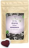 More Years® Bio Aronia Pulver + Premium Rohkostqualität + fein gemahlen aus der ganzen Frucht + regionale Alternative zu Acai + nachhaltig + gefriergetrocknetes Beerenpulver + 200g + Baum