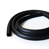 Tuokay, 10 Meter EPDM Gummi Auto Türdichtung, 12mm*14mm Groß-D-förmig Dichtungsstreifen, Schalldämmung kfz Innenraum, Schalldämmmatten kfz für Motorhaube, Motorraum, Autotüren, Kofferraumtür (Groß D)