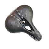 WOONEKY Fahrradsitz gepolstert Fahrradsattel Sitzsattel Rennradsitz Gelsattel für Fahrräder breiter Sitz Mountainbike Sitzkissen Mountainbike-Sitze Ersatzsattel Straßenräder Sattel Schwarz