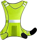 Prowiste Reflektierende Fahrradweste - Laufweste für Damen & Herren - Warnweste für Joggen & Radfahren - 𝗔𝘁𝗺𝘂𝗻𝗴𝘀𝗮𝗸𝘁𝗶𝘃𝗲 Sicherheitsweste - Leicht & Sichtbar (XL-XXL)