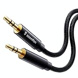 SOOMFON Aux Kabel 3,5mm Klinkenkabel, 3,5 Klinke auf 3,5 Klinke Stereo Audio Kabel [2M], Nylon Geflochtenes Metallstecker Klinkenstecker für Kopfhörer Lautsprecher Smartphone Auto Radio