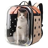 Hp hope Katzenrucksack Bubble Haustier Rucksack, Tragbare und Faltbare Katzentasche, Atmungsaktive und Leichte Hundetasche für Hunde Katzen Haustiere
