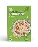 LiveFresh Porridge Apfel-Zimt | Aus Sojaflocken | Kalorienarm & Proteinreich | Vegan & Glutenfrei | Bioqualität Aus Regionalem Anbau | 420 g