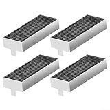 Zeroupshop 4 Pack Aktivkohle Dunstabzugshaube Filterelement 193x75x35mm für Siemens 17004796 für Bosch HEZ9VRUD0 für Gaggenau Constella Dunstabzugshaube Ersatz