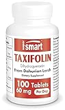 Supersmart - Taxifolin 10 mg (Dihydroquercetin) - Extrakt aus sibirischer Lärche zum Gefäßschutz & Antioxidans | Nicht GVO & Glutenfrei - 100 Tabletten