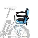 Fahrradkindersitz, Kinderfahrradsitz Hinten Geeignet für 6 Monate-6 Jahre Alt Kinder, Abnehmbar Kindersitz mit Sicherheitsgurt, Kindersitz Hinten für Die Meisten Fahrräder (Blau)