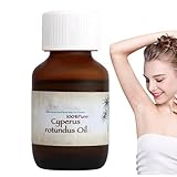 Cyperus Rotundus-Öl Zur Haarentfernung, 60 Ml Bio-Seggenöl, 100 % Natürliches Zypressenöl, Zur Reduzierung Des Körperhaarwachstums, Zur Hautpflege, Entspannung Und Pflege