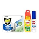 Autan und Raid Anti Mücken Reise-Pack, ideal zum Schutz gegen Mücken auf Reisen, 3er Pack (1x 100ml, 1x 25ml, 1x 27ml)