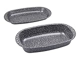 c|h|g Brotback- und Bratenform mit Deckel 'Granito', Skandia Xtreme Plus: 4-fach Antihaftbeschichtung in Granitoptik, 37 x 20 x 7 cm, Made in Germany