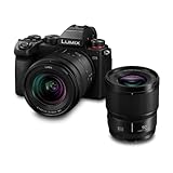 Panasonic LUMIX S DC-S5KCE-EG, Vollformatkamera, Allround-Set mit zwei Objektiven: S-R2060 (20-60 mm, F3,5-5,6) und S-S50 (50 mm, F1,8)