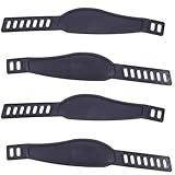 Healeved 2 Paar Verstellbare Nylon Pedalriemen für Heimtrainer rutschfeste Fahrrad Fußstützengurte Kompatibel mit Stationären Bikes und Mountainbikes